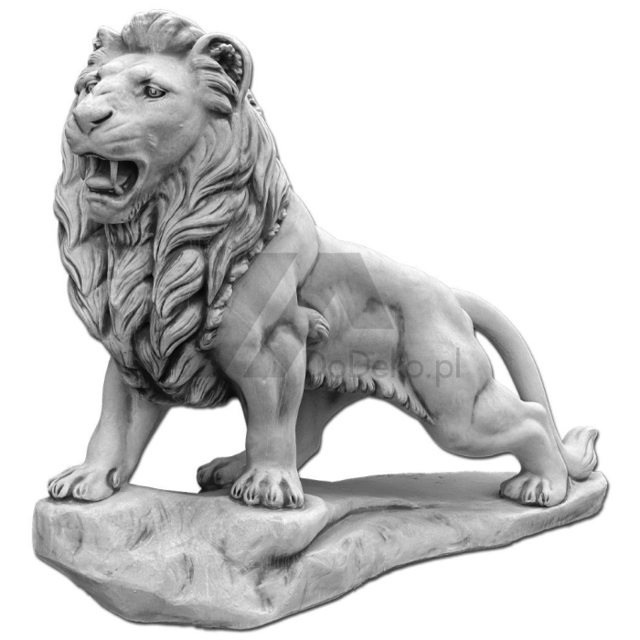 Lew gigant lewy - ogrodowa figura betonowa lwa