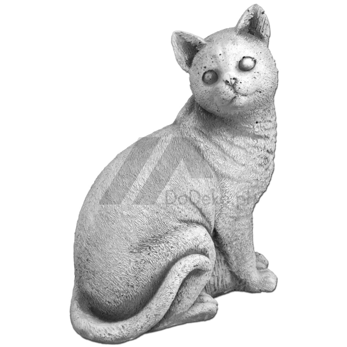 Betonowy kotek - rzeźba dekoracyjna