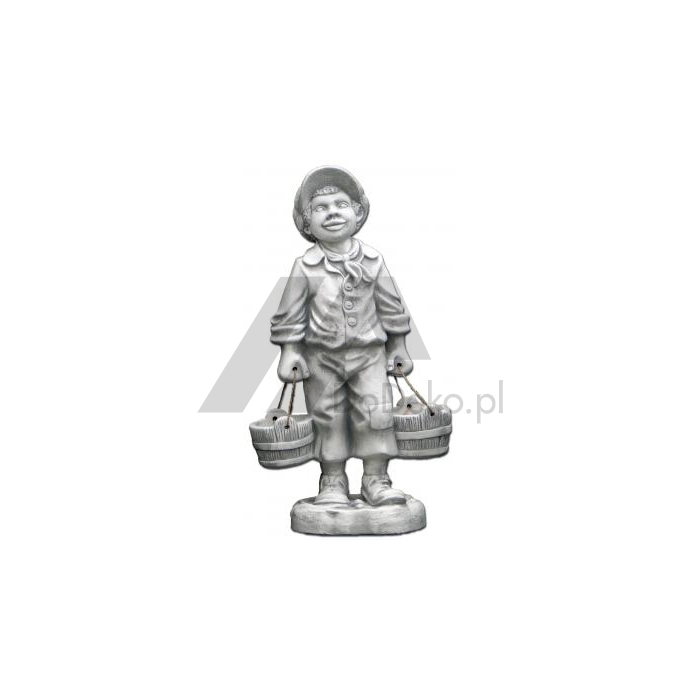 Donica z figurą chłopca, figurki ogrodowe, donice betonowe