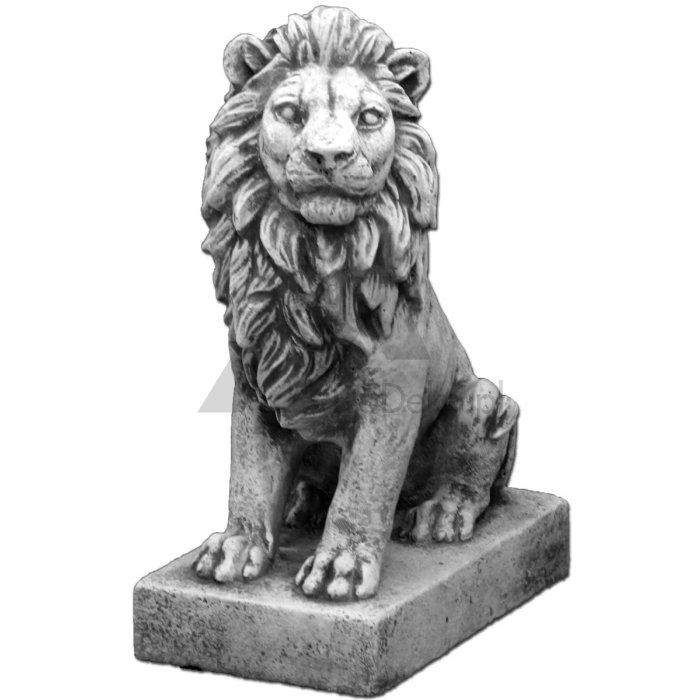Figura dekoracyjna - lew siedzący prawy