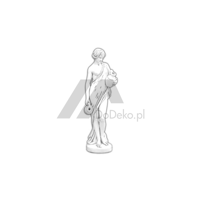 Figura betonowa przelewająca wodę - dziewczyna z 2 dzbanami