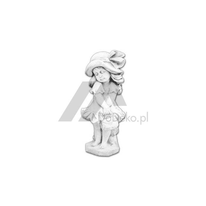 Figurka dekoracyjna dziewczynka w kapeluszu