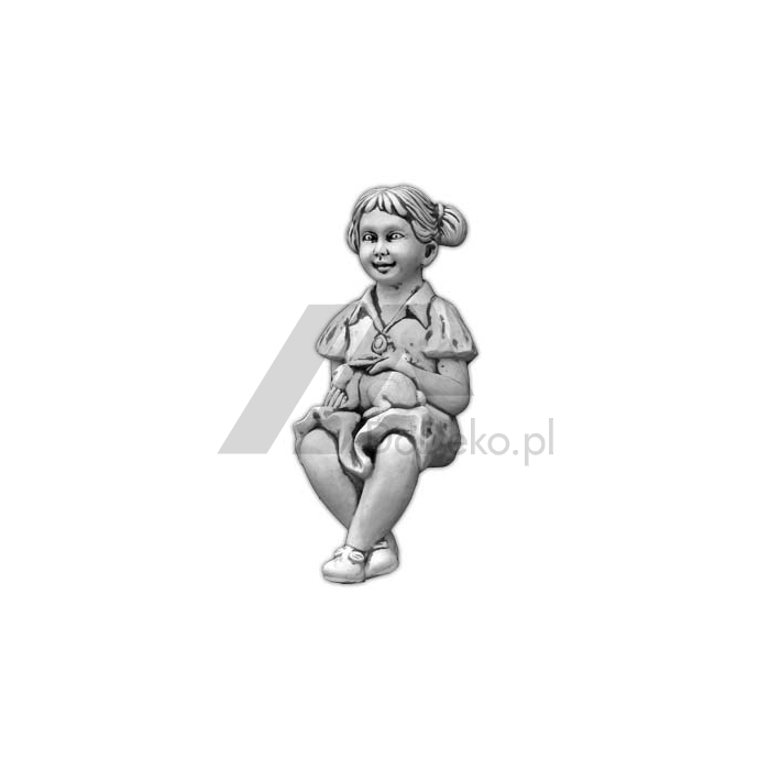 Figurka betonowa dziewczynki na ławeczkę w sklepie DoDeko.pl