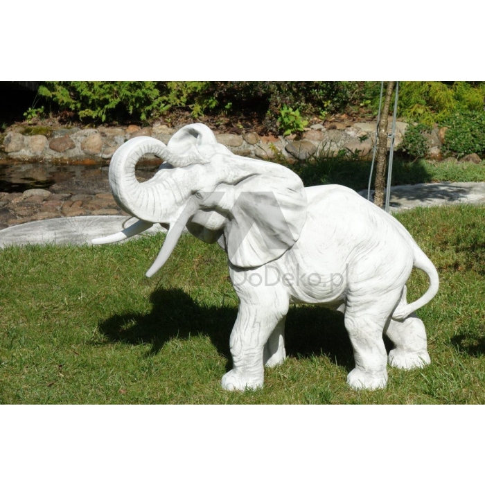 Dekoracje ogrodowe - figura słonia z betonu sklep