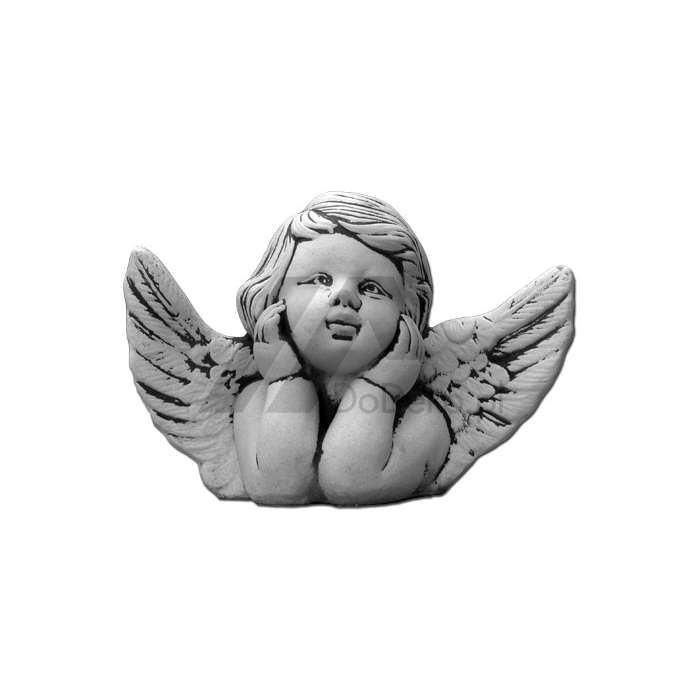 Betonowy aniołek - twarz aniołka