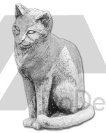 Figurka dekoracyjna - betonowy kotek