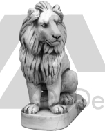 Figura ogrodowa betonowy lew