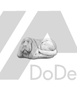 Figurka dekoracyjna  betonowy pies, figurki ogrodowe z betonu w sklepie DoDeko.pl