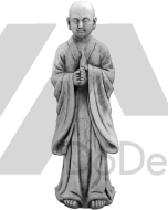 Figura ogrodowa - betonowy Budda w ogrodzie