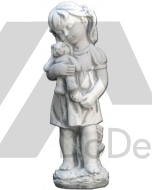 Betonowa figurka dekoracyjna dziewczynki 