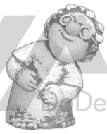 Figura betonowa kobieta w okularach - WESOŁA RODZINKA