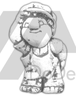 Figurka betonowa chłopiec w czapce z serii WESOŁA RODZINKA