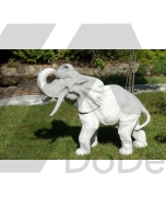 Dekoracje ogrodowe - figura słonia z betonu sklep