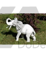 Słoń z trąbą do góry - figura dekoracyjna z betonu