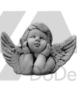 Betonowy aniołek - twarz aniołka