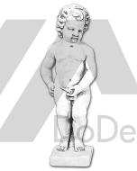 Manneken pis, siusiający chłopiec - figura przelewająca wodę
