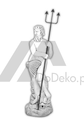 Figura dekoracyjna - Neptun z trójzębem